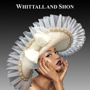 RAVI Pleated Edge Jewel Kentucky Derby Church Hat